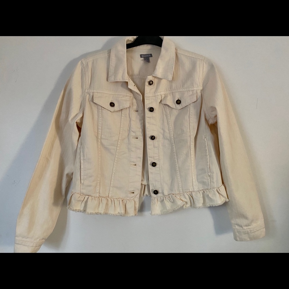 SOLD ON EBAY•••NWOT Falls Creek Ivory Denim Jacket